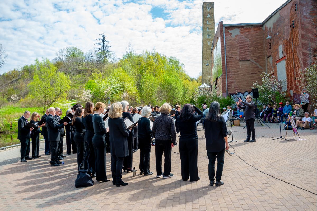Choir at Evergreen Brick Works.