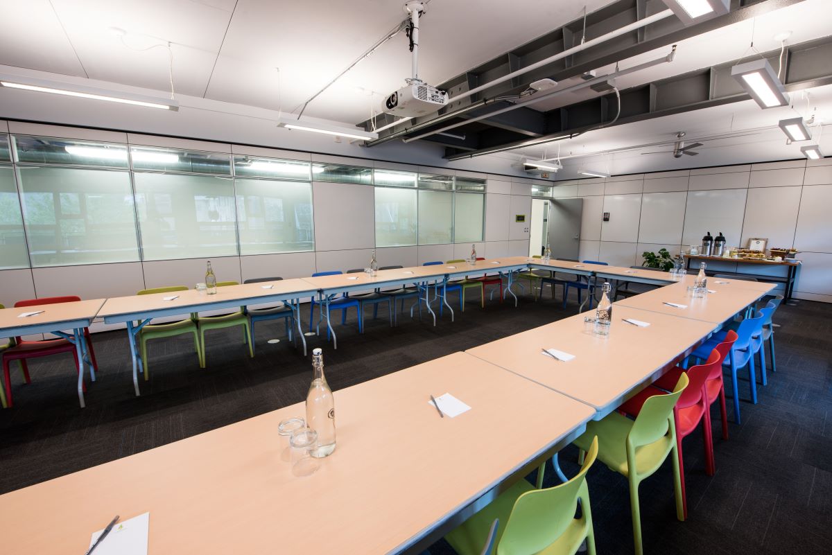 Blakes Meeting Room setup in a u-shape