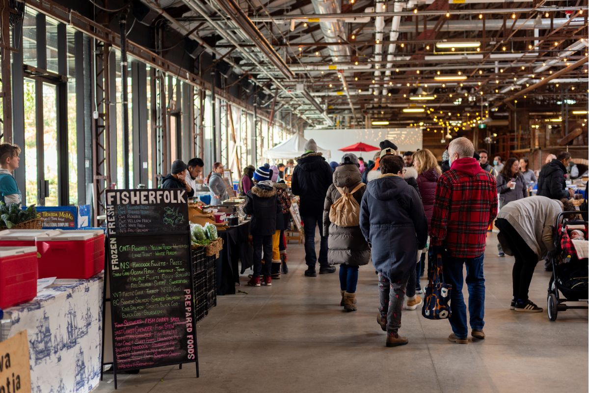 Indoor Farmers Market at Evergreen Brick Works