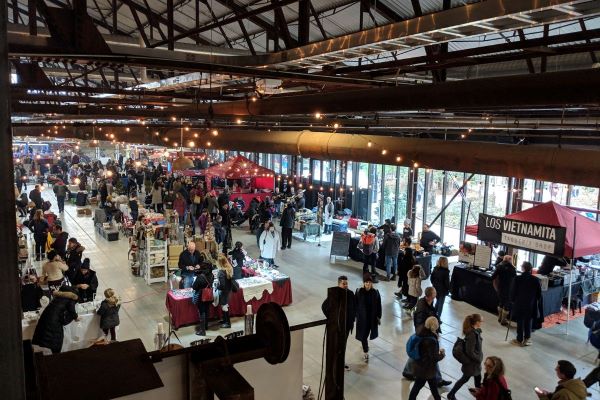 Winter market at Evergreen Brick Works