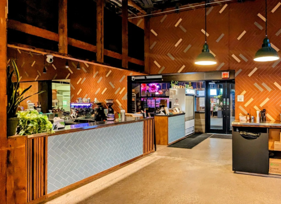 counter inside the picnic cafe