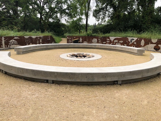 Fire node outside at The Leaf