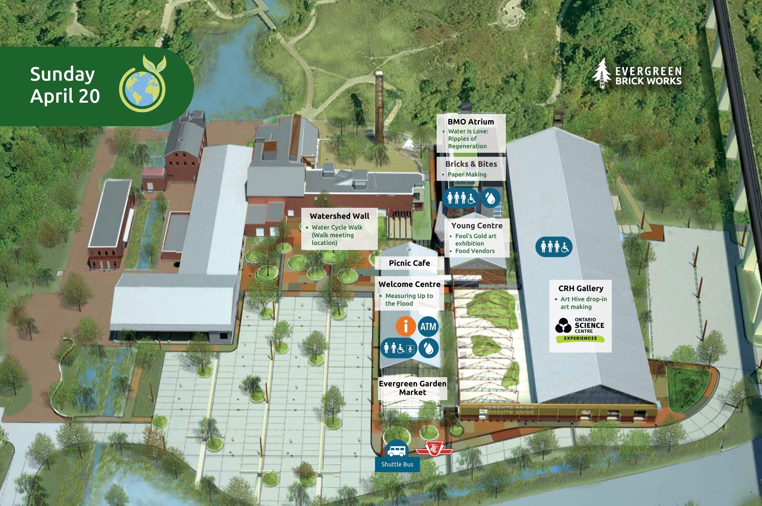 Map for Sunday, April 20