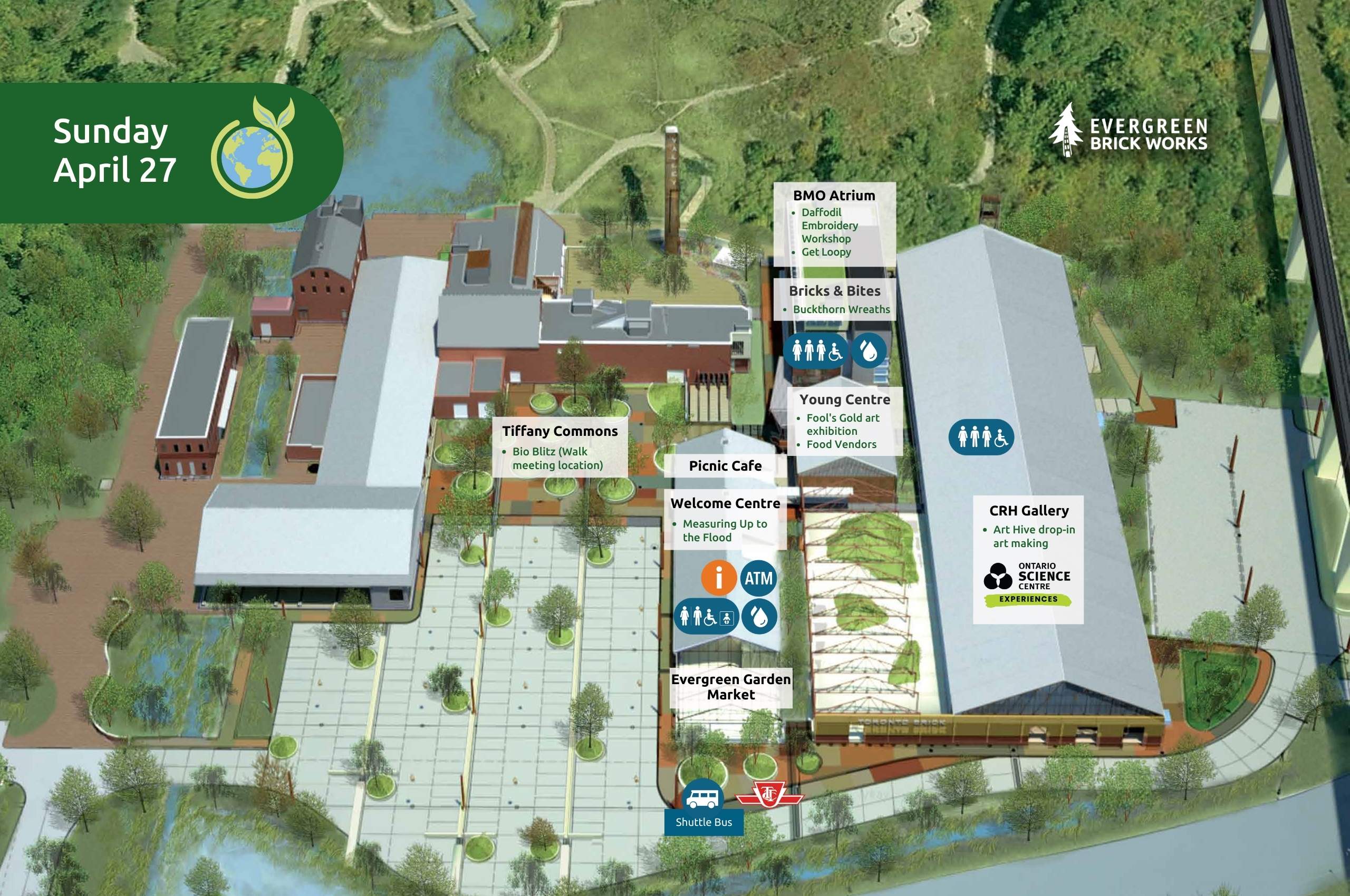 Map for Sunday, April 27