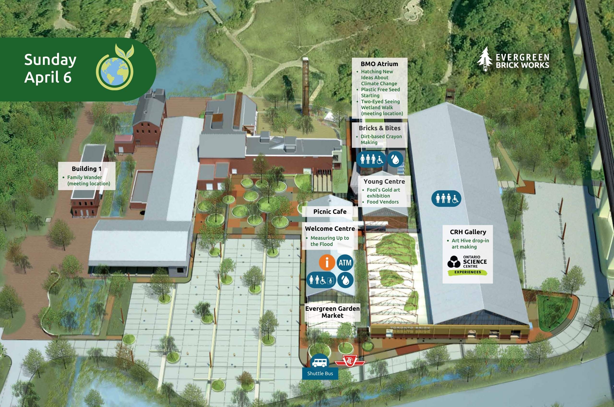 Map for Sunday, April 6