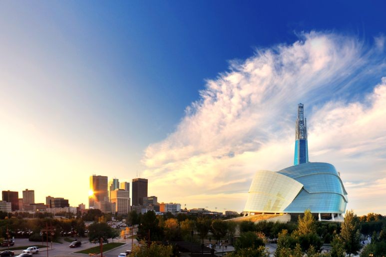 Paysage de Winnipeg depuis the Forks