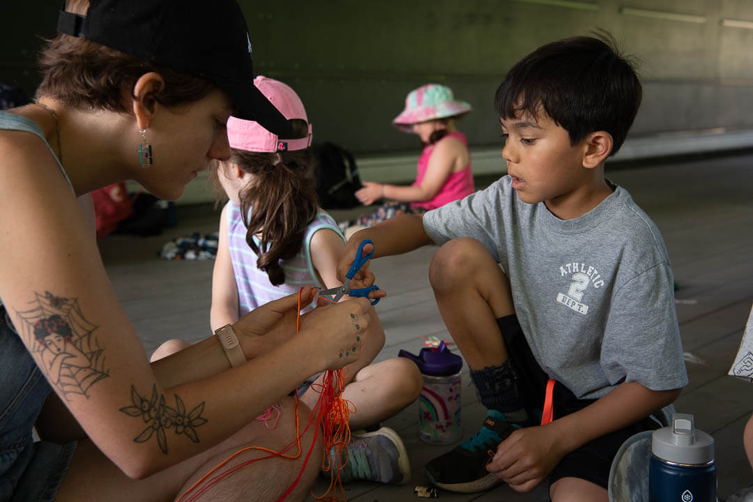Kid playing at Adventure Camp