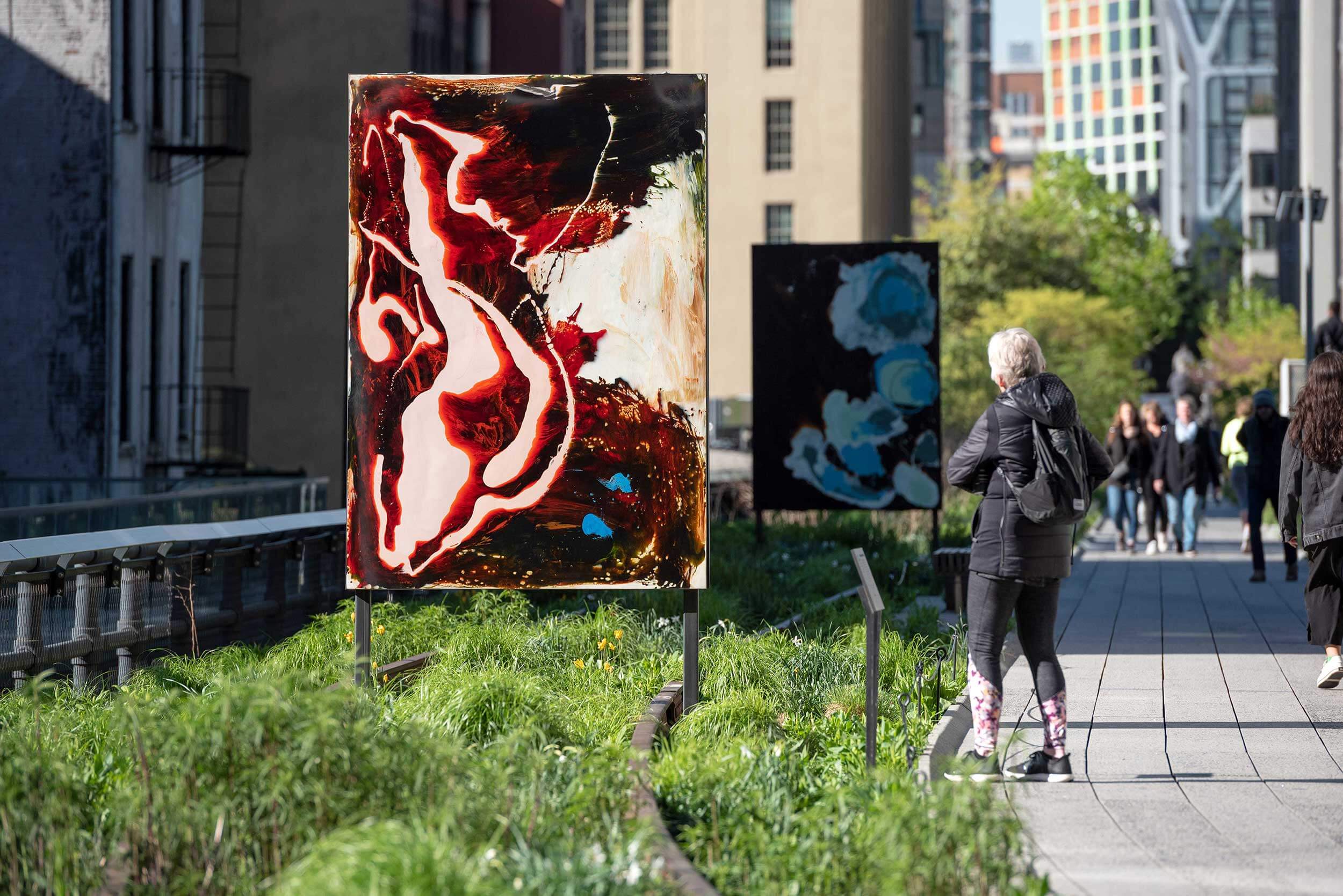 A picture of Public art along NYC High Line