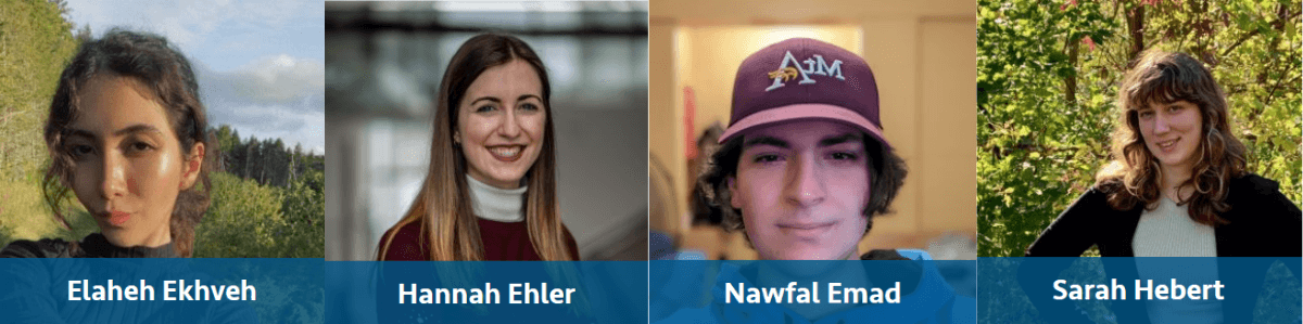 List of four headshots of the winning FCB team