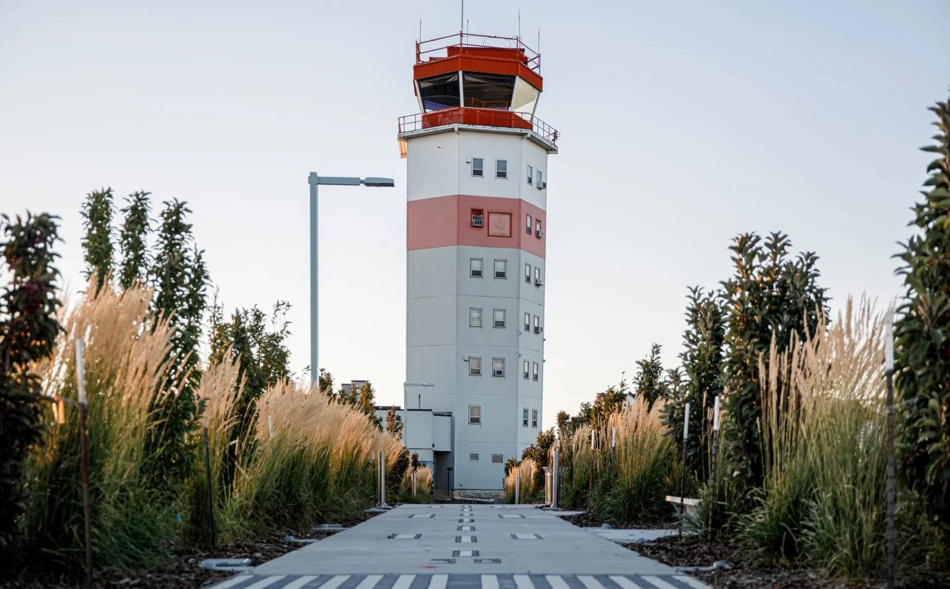 airport tower as part of adaptive reuse into residential community